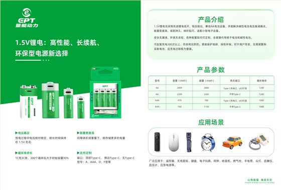 1.5V鋰電